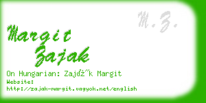 margit zajak business card